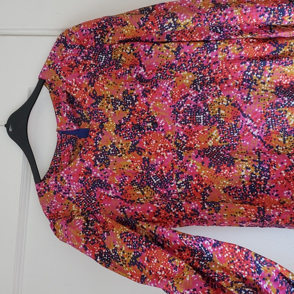 VINTAGE cute colorful 70s handmade dress!
